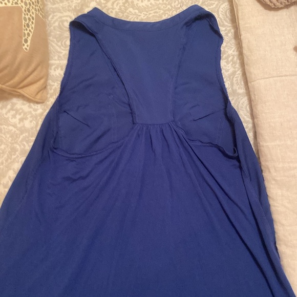 Rock & Republic royal blue T Back Top size medium - Picture 7 of 10